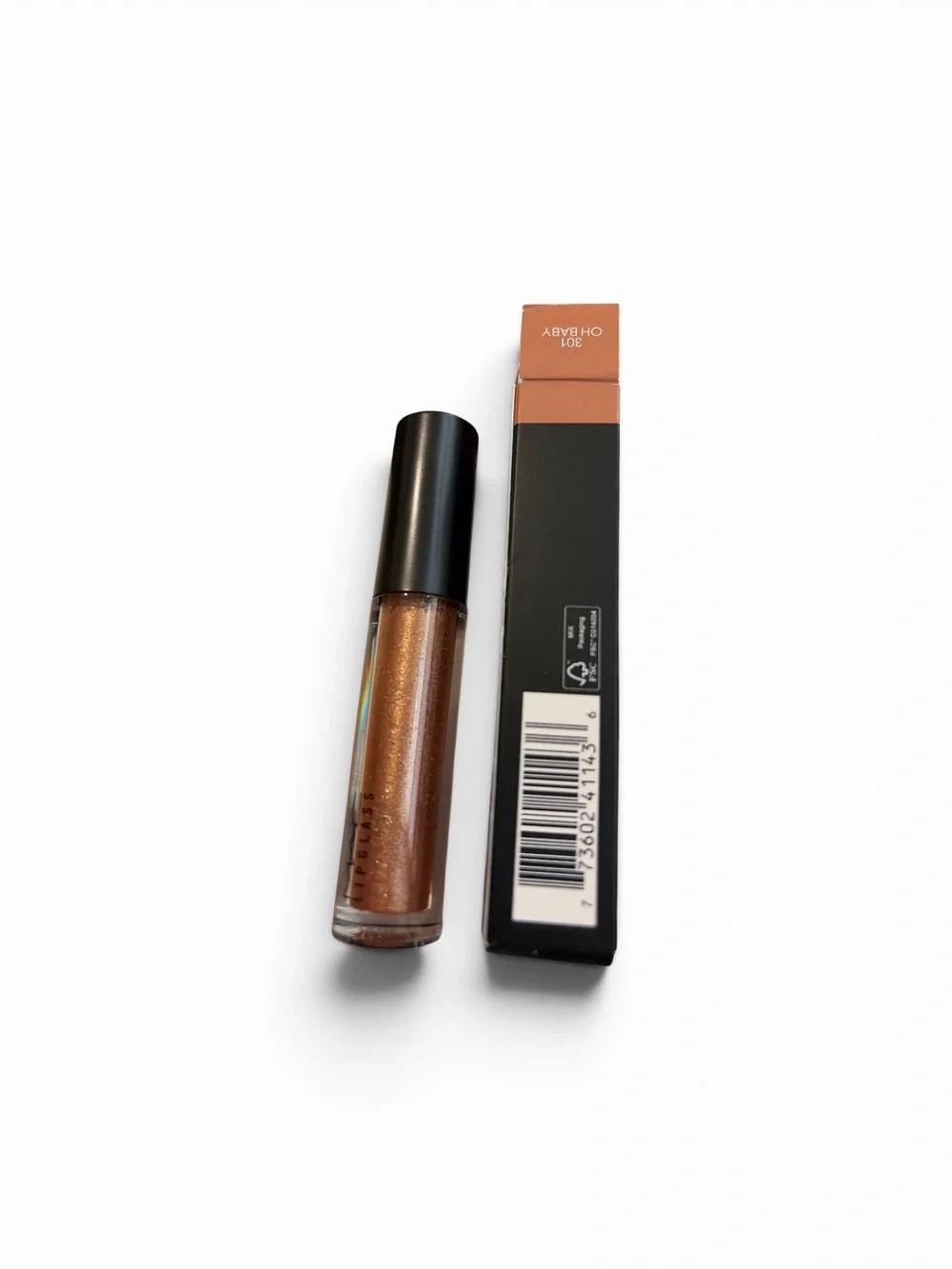 MAC Lipglass Brillant— 301 Oh Baby or 307Cultured